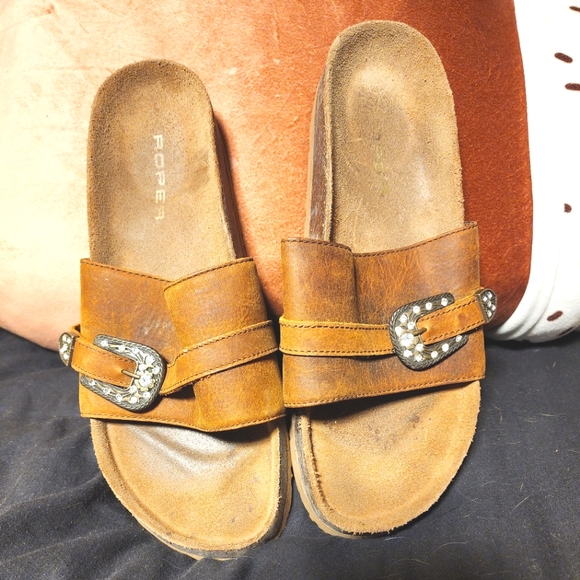 Roper Shoes - Womens, Roper Brand Birkenstocks, Slip On Shoe, Size 7, Lightly Worn.